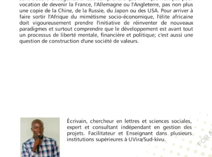 Ecrire pour changer votre environnement, écrire pour instruire votre société, écrire pour sortir votre génération de l'atrocité…